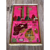 Afghan war rugs, 9/11 war rugs, world trade center  Afghan map rugs opium rugs size 118 cm x 80 cm