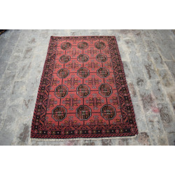 Afghan hand made rug turkman rugs, size 128 cm x 85 cm