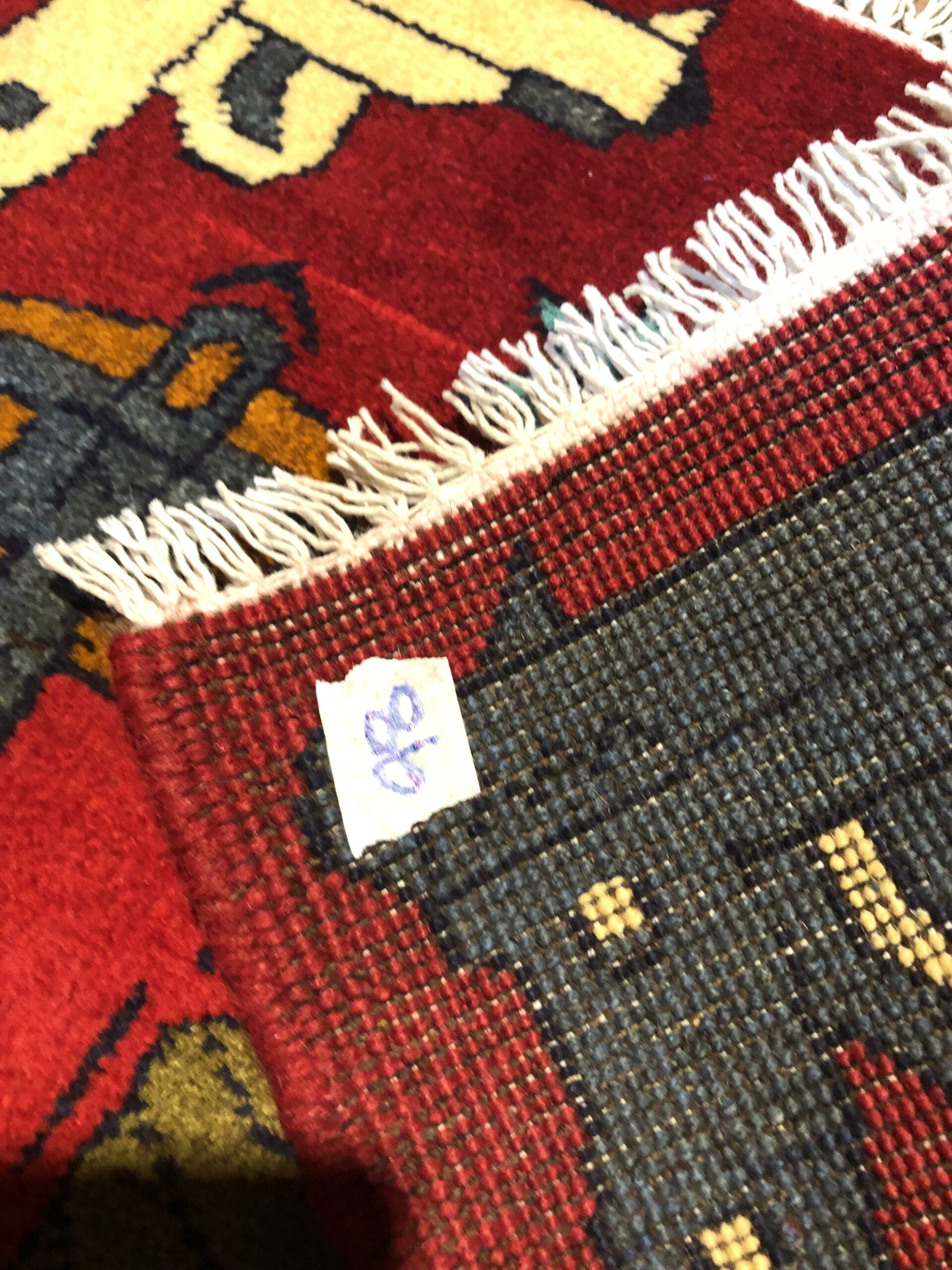Hand Made Afghan war Rug, afghan weapons war rugs Size 60  cm x 80 cm - Image 3