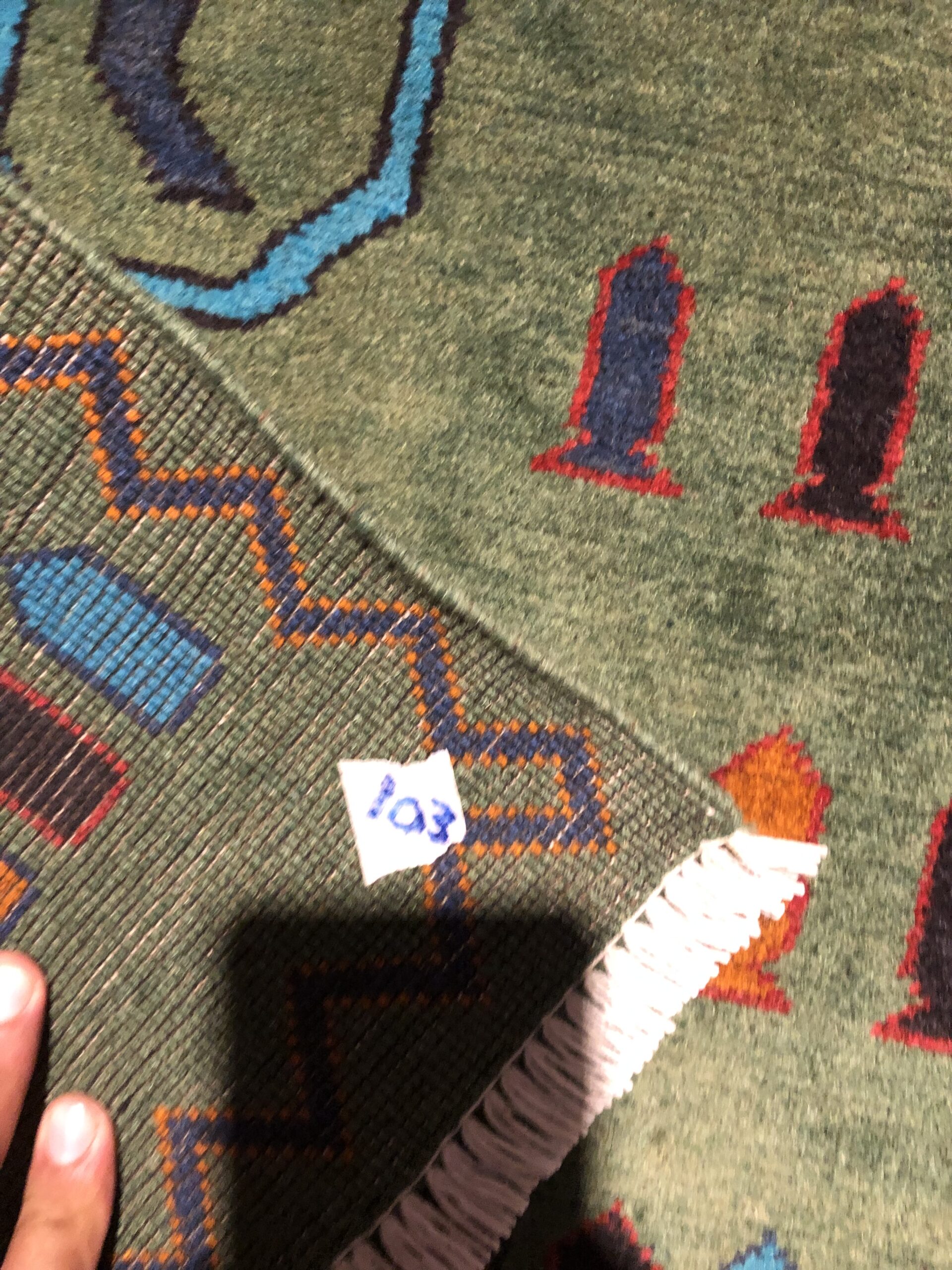 Hand Made Afghan war Rug, afghan pistol war rugs Size 60  cm x 80 cm - Image 3