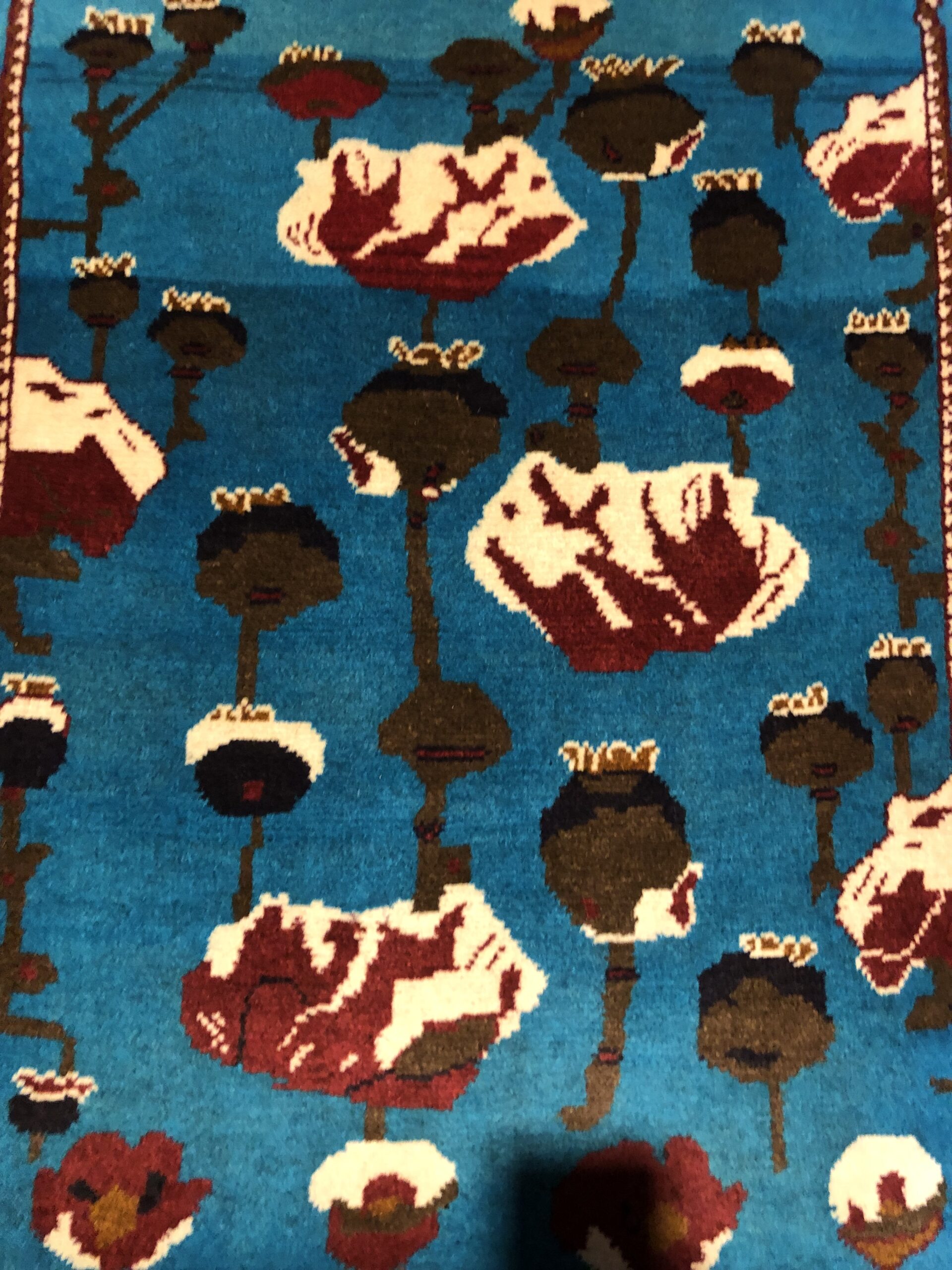 Hand Made Afghan war Rug, afghan opium war rugs Size 60  cm x 80 cm - Image 2