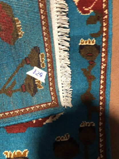 Hand Made Afghan war Rug, afghan opium war rugs Size 60  cm x 80 cm - Image 3