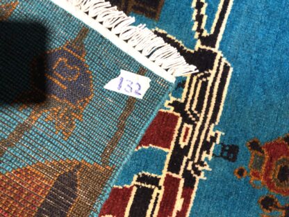 Hand Made Afghan war Rug ,afghan opium war rugs Size 60  cm x 80 cm - Image 3