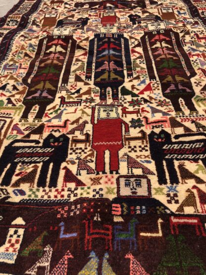 Hand Made Afghan pictorial rugs, tepestry rugs, wall hanging rugs Size 203 cm x  183 cm - Image 2