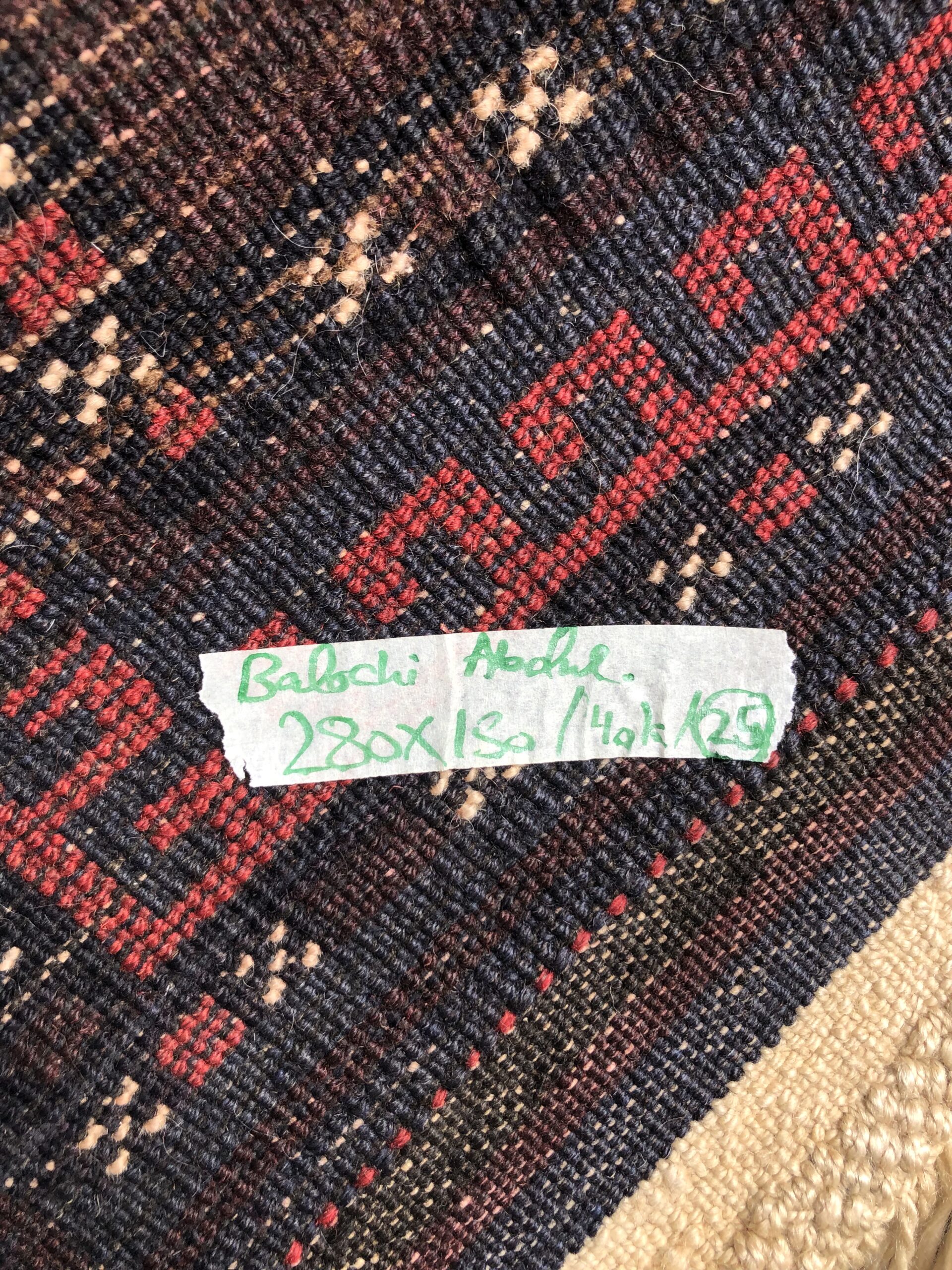 Hand Made Afghan rugs, mishwani rug, area rugs, baloch rugs,  rugs Size 280 cm x 180 cm - Image 3