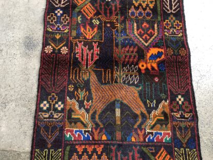 Hand Made Afghan pictorial rug, tepestry rugs, wall hanging rugs size 115 cm x 59 cm - Image 2