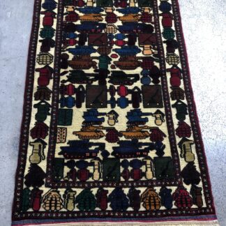 Hand Made Afghan war Rug, afghan ak47 and weapons war rugs Size 155 cm x 93 cm