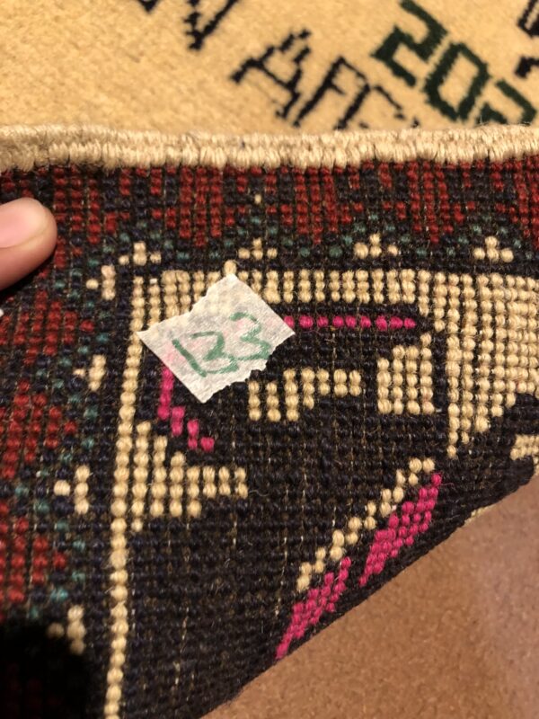 rug no 133 Hand Made Afghan war Rug , russian war rugs with weapons Size 60 cm x 80 cm - Image 3