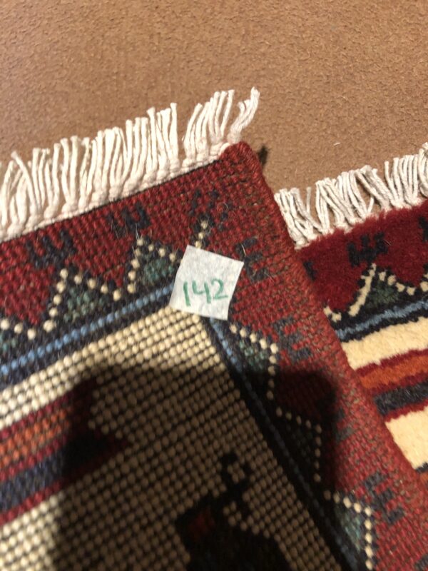 rug no 142 Hand Made Afghan war Rug , 911 rugs with weapons Size 60 cm x 80 cm - Image 3