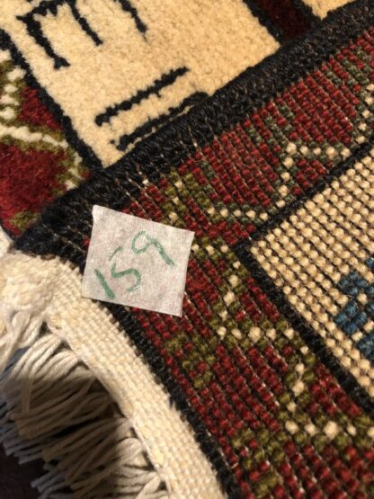 rug no 159 Hand Made Afghan war Rug , 9/11 world trade center war rugs with weapons Size 60  cm x 80 cm - Image 3