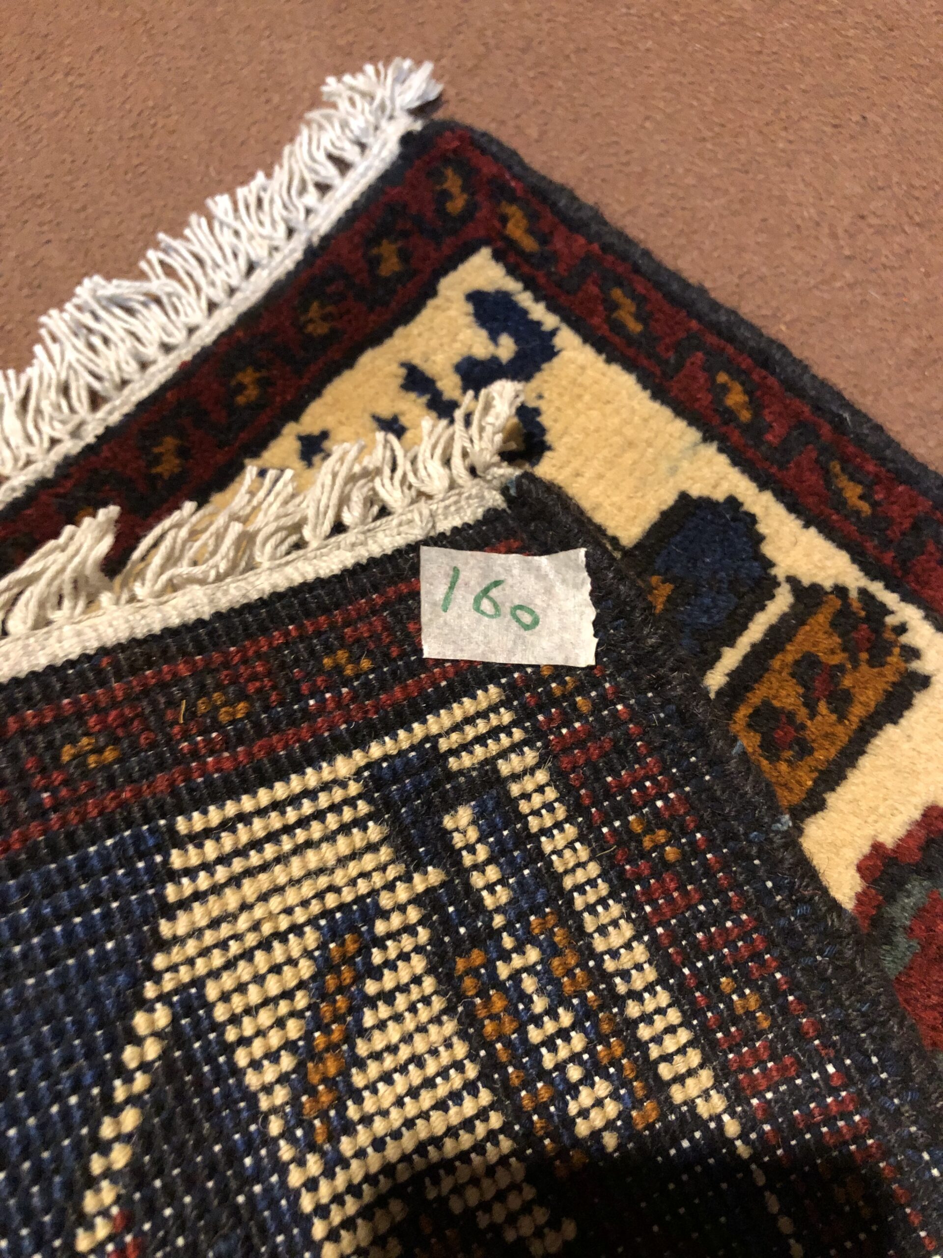 rug no 160Hand Made Afghan war Rug , 9/11 world trade center war rugs with weapons Size 60  cm x 80 cm - Image 3