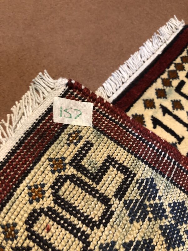 rug no 157 Hand Made Afghan war Rug , 9/11 world trade center war rugs with weapons Size 60  cm x 80 cm - Image 3