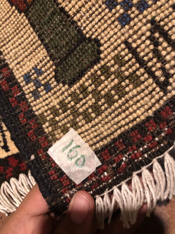 rug no 160 Hand Made Afghan war Rug , 9/11 world trade center war rugs with weapons Size 60  cm x 80 cm - Image 3