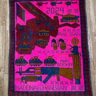 rug no 179 Hand Made Afghan war Rug , afghanistan map war rugs Size 60  cm x 80 cm