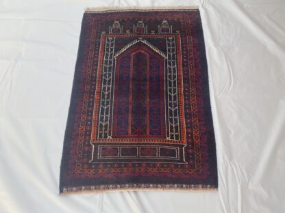 Hand Made Afghan prayer rug Size 146 cm x 100 cm war rugs