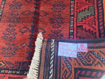 Hand Made Afghan prayer rug Size 142 cm x 88 cm war rugs - Image 2