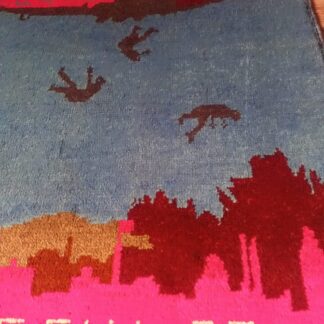 no 52 Hand Made Afghanistan rug ak 47, afghan war rugs, Size 60 cm x 80