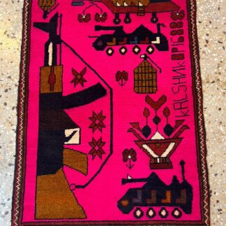 no 10 Hand Made Afghanistan rug ak 47, afghan war rugs, Size 60 cm x 80 cm