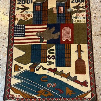 no 1 Hand Made Afghanistan rug ak 47, afghan war rugs, Size 60 cm x 80 cm