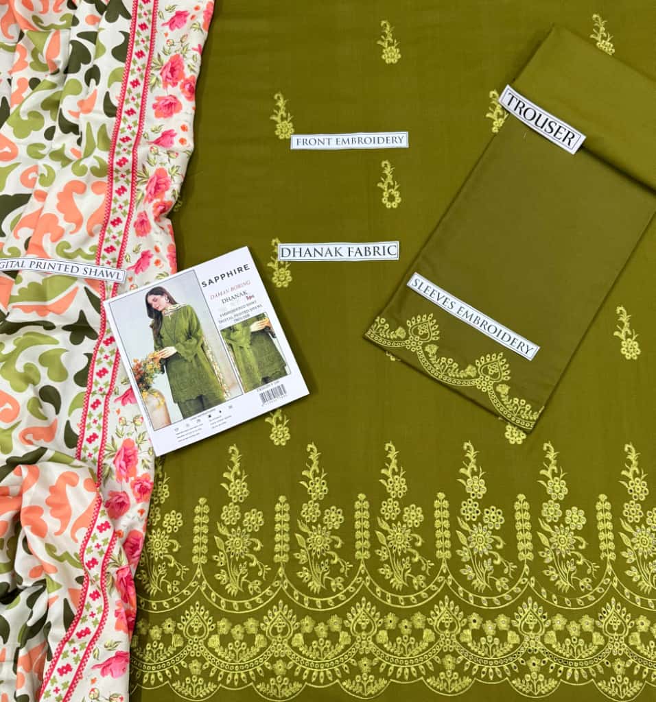 Pakistani winter dress unstitch - Image 3