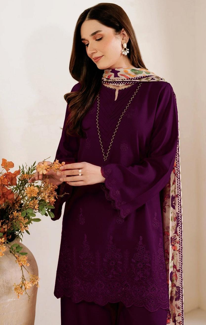 Pakistani winter dress unstitch - Image 4