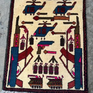 Afghan Hand Made Afghanistan war Size 60 cm x 80