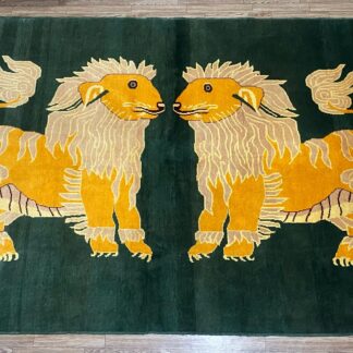 Hand Made Afghan Animals Design Home Decor rugs Size 196cm x 100cm