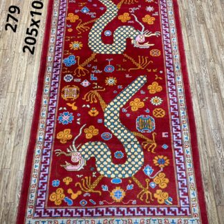 Hand Made Afghan Animals Design Home Decor rugs Size 205 cm x 106 cm