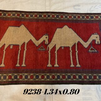Hand Made Afghan Animals Design Home Decor rugs Size 134 cm x 80 cm