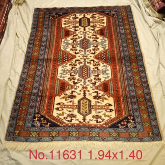 A war Hand Made Afghan war rugs Size 194 cm x 140cm
