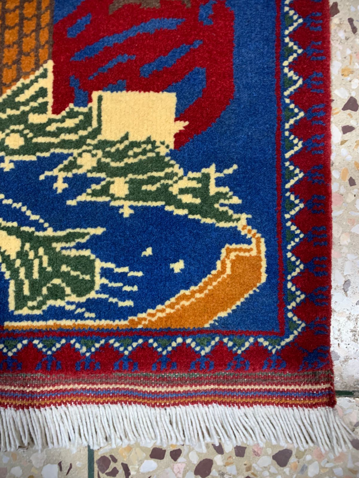 9/11 Hand Made Afghan war rugs Size 148 cm x 80 cm - Image 3