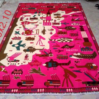 A war Hand Made Afghan war rugs Size 295 cm x 210cm