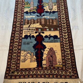 Hand Made Afghan Home Decorated Amazing  rugs Size 152cm x 97cm